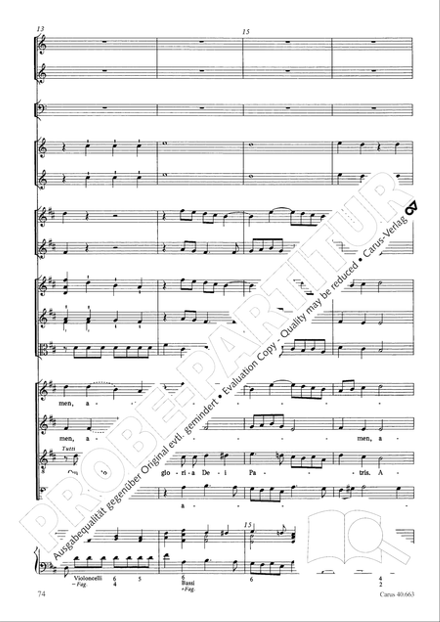 Mass in D minor (Missa in d) ATB scores gallery preview page 90