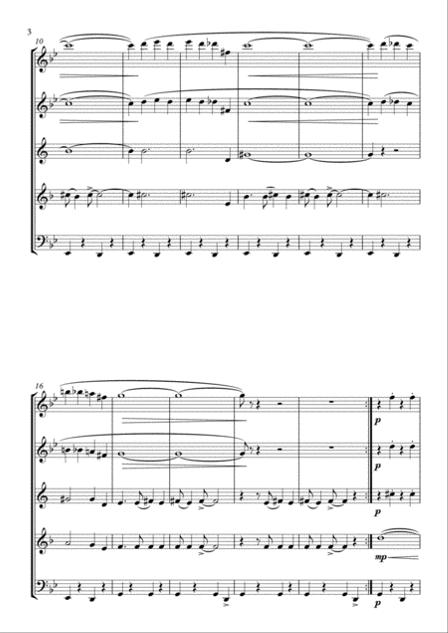 Caravan featured in SOPHISTICATED LADIES Woodwind Quintet scores gallery preview page 4