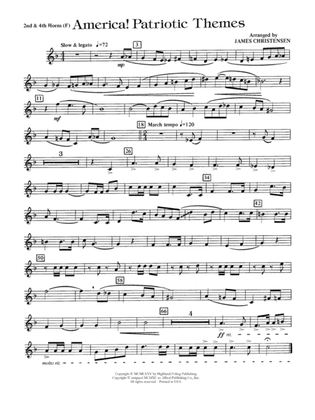 America! Patriotic Themes (as played at Disney World): 2nd F Horn
