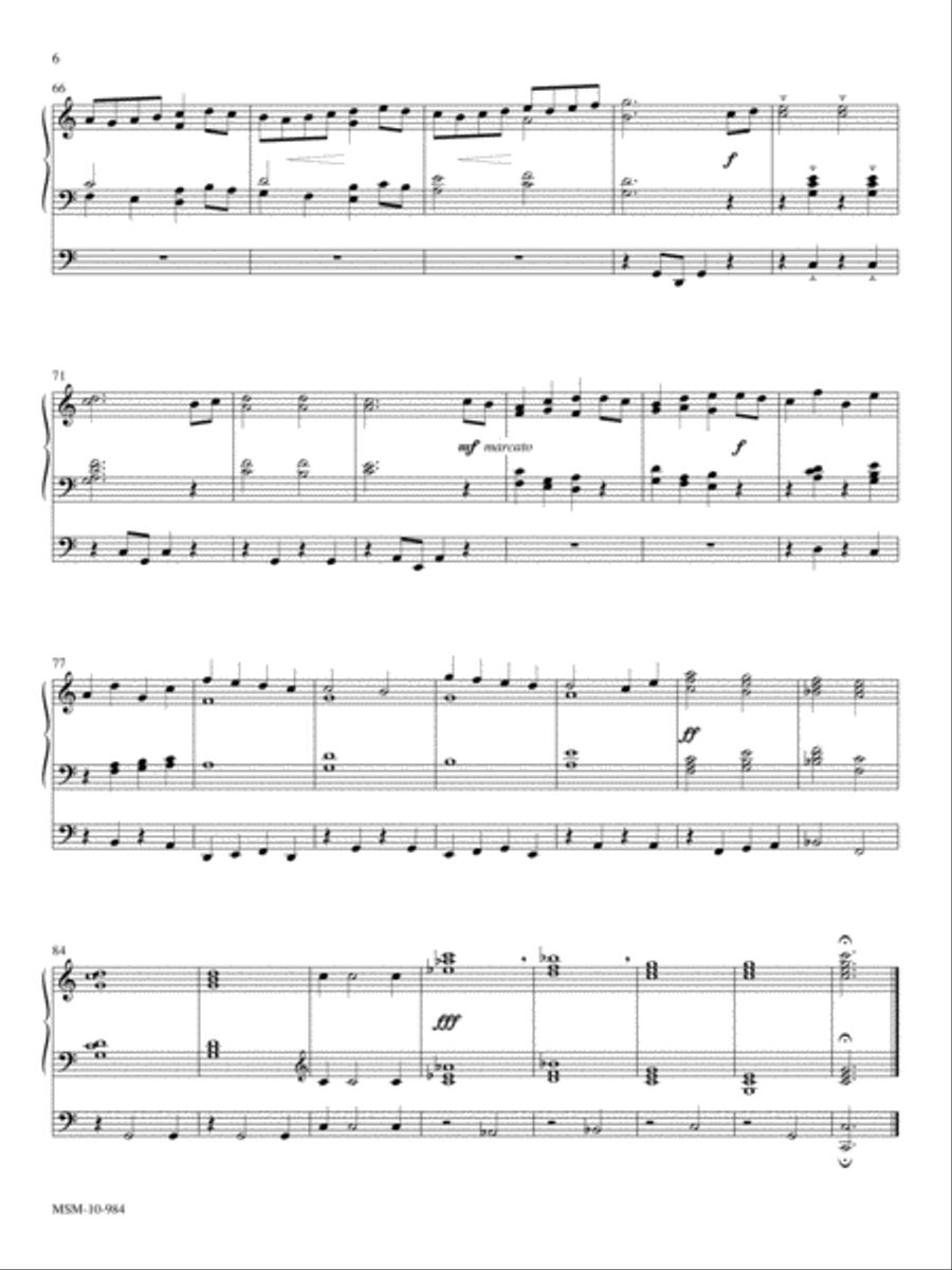 Suite in Classic Style Suite in Classic Style Organ scores gallery preview page 5