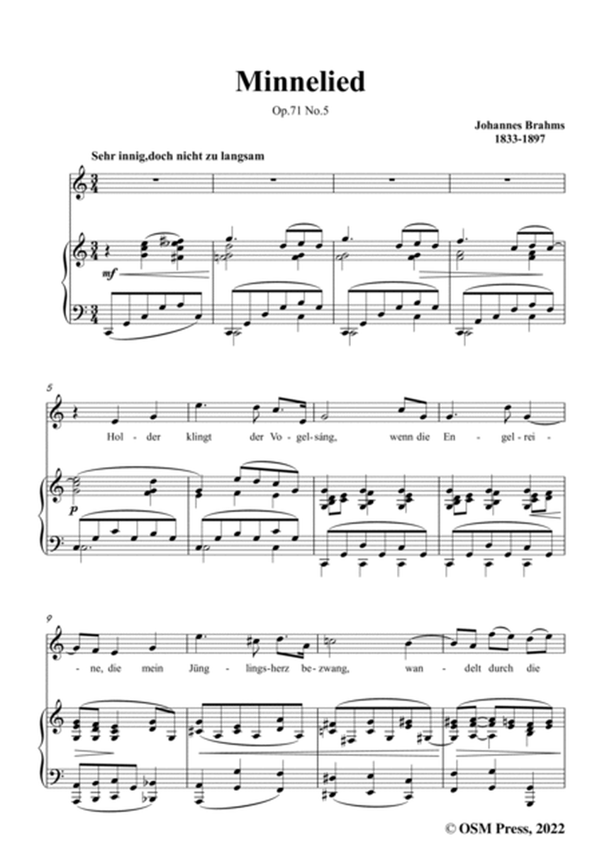 Brahms-Minnelied,Op.71 No.5 in C Major