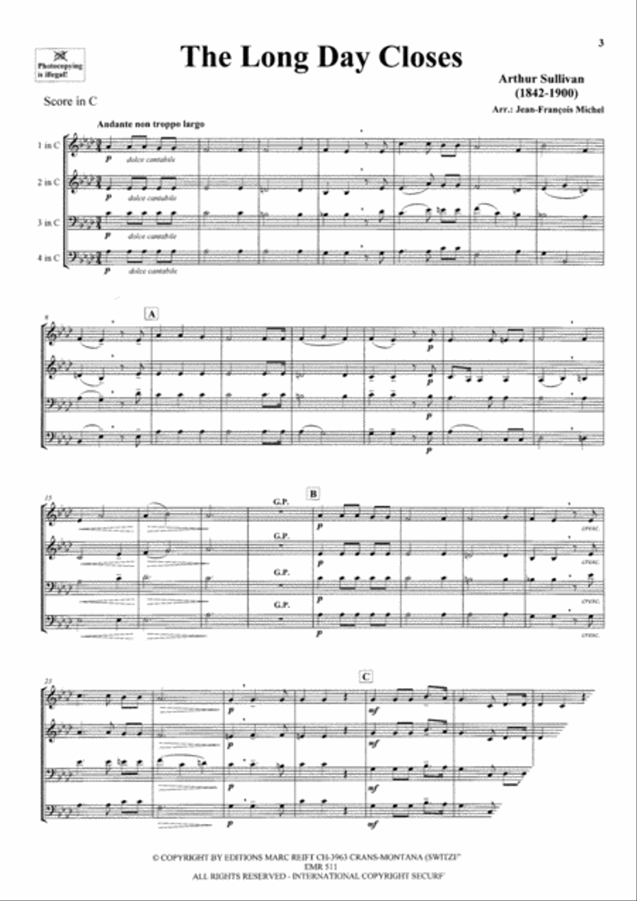 The Long Day Closes The Long Day Closes Woodwind Quartet scores gallery preview page 4