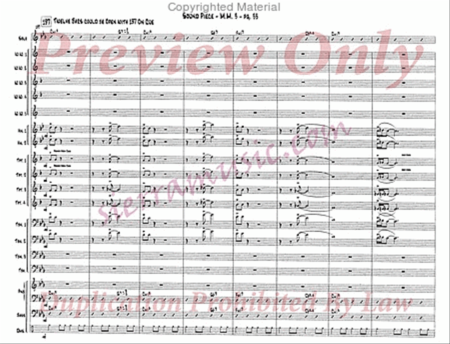 Sound Piece For Jazz Orchestra Big Band scores gallery preview page 34