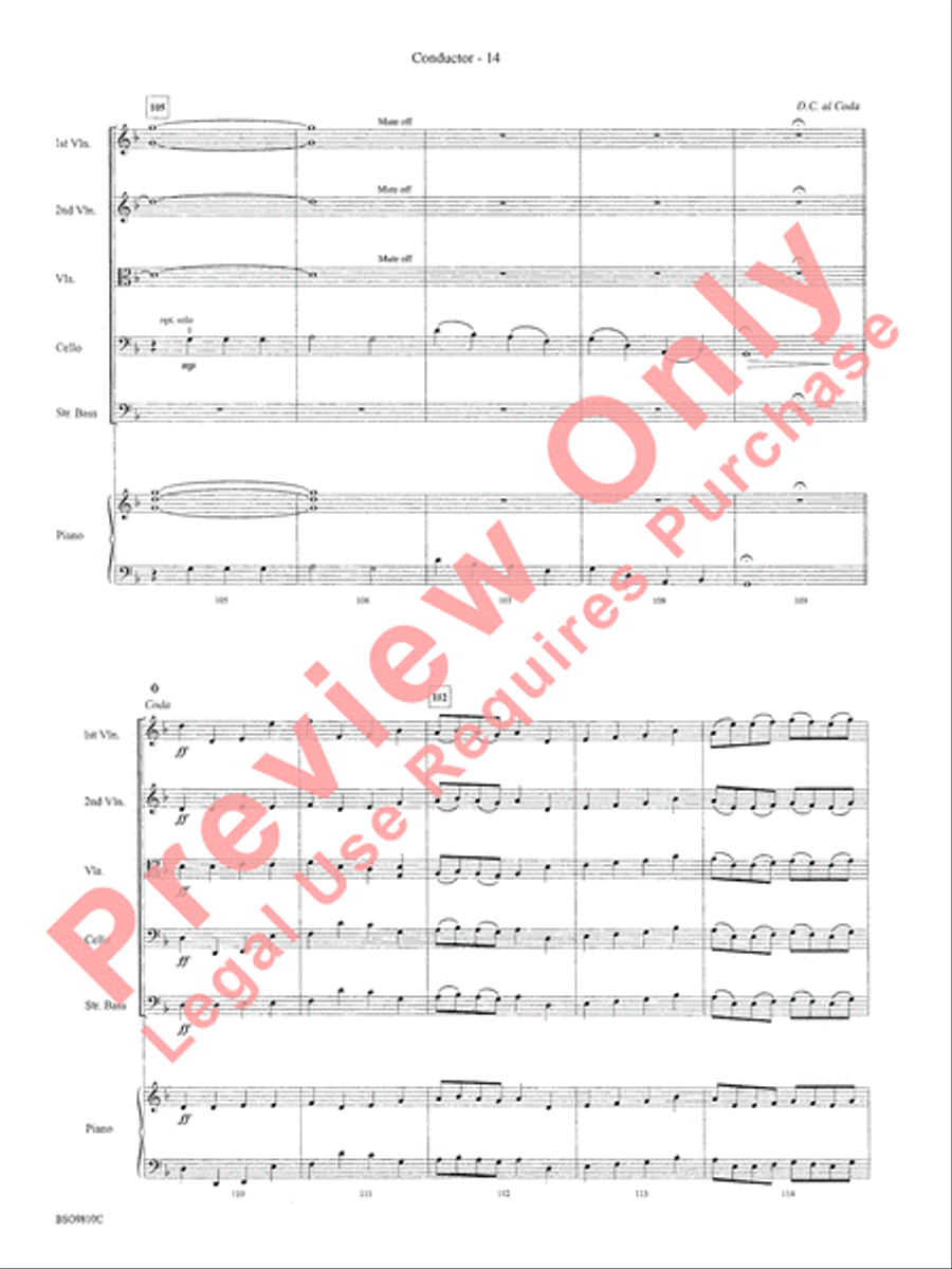Ancient Ritual String Orchestra scores gallery preview page 17