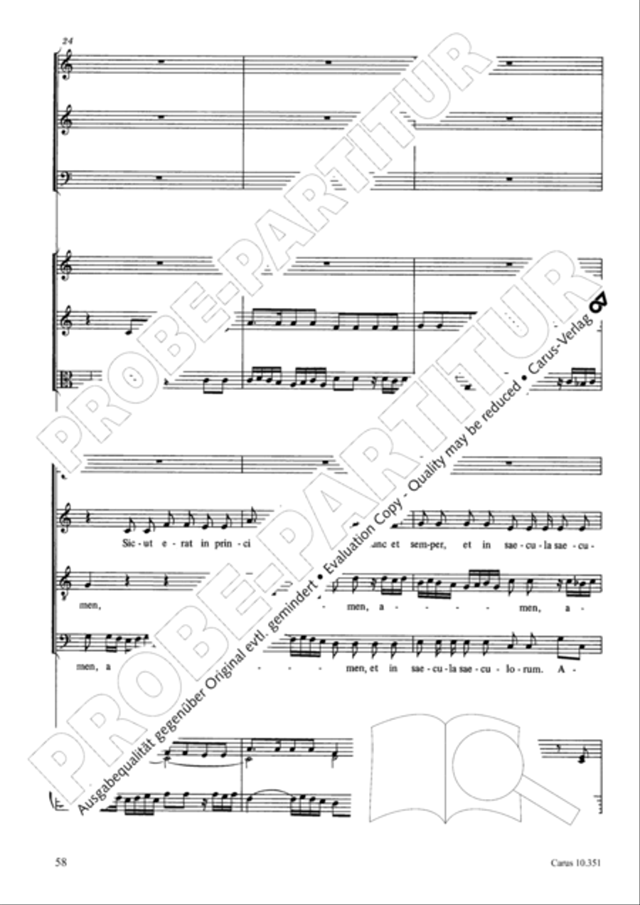 Magnificat Magnificat 4-Part scores gallery preview page 59