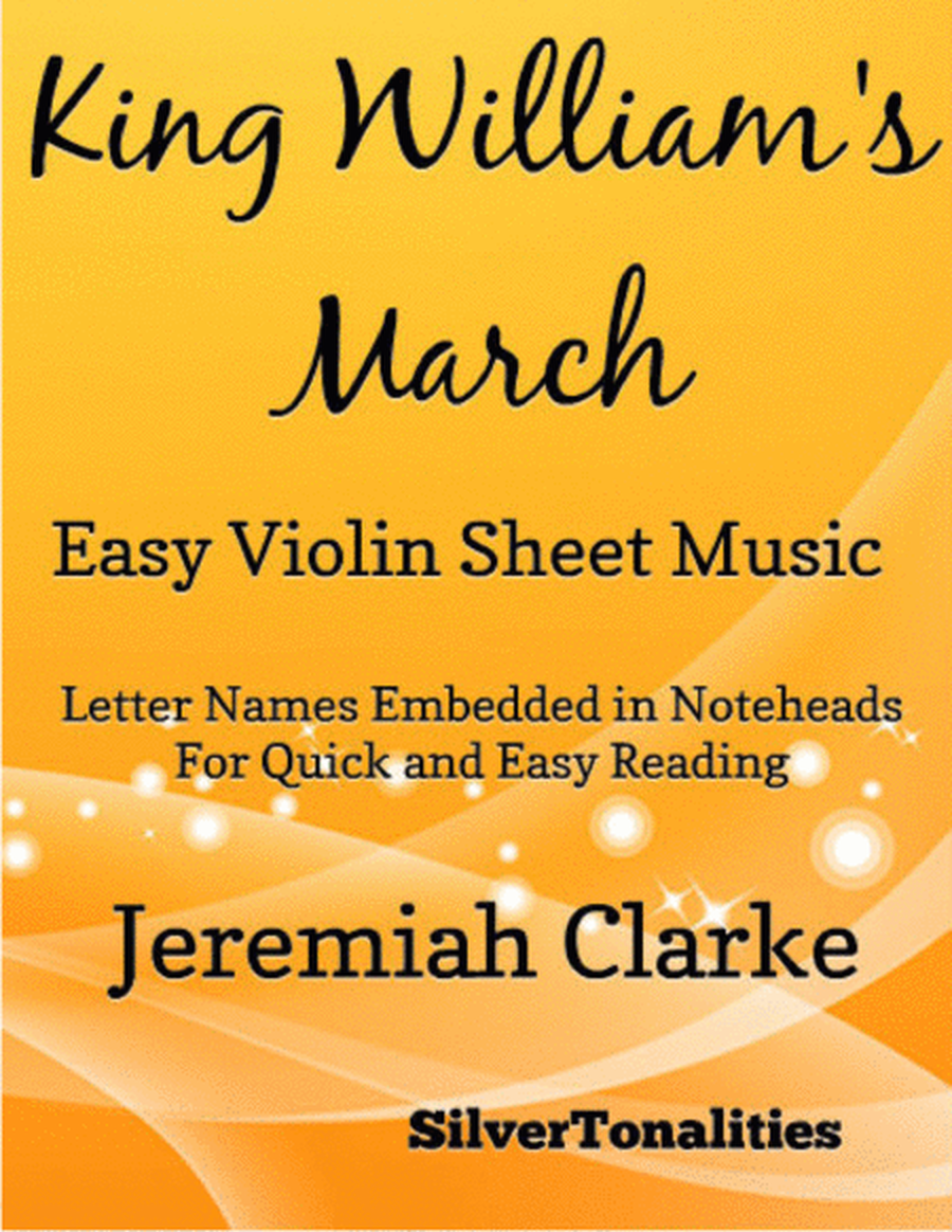 King William's March Easy Violin Sheet Music