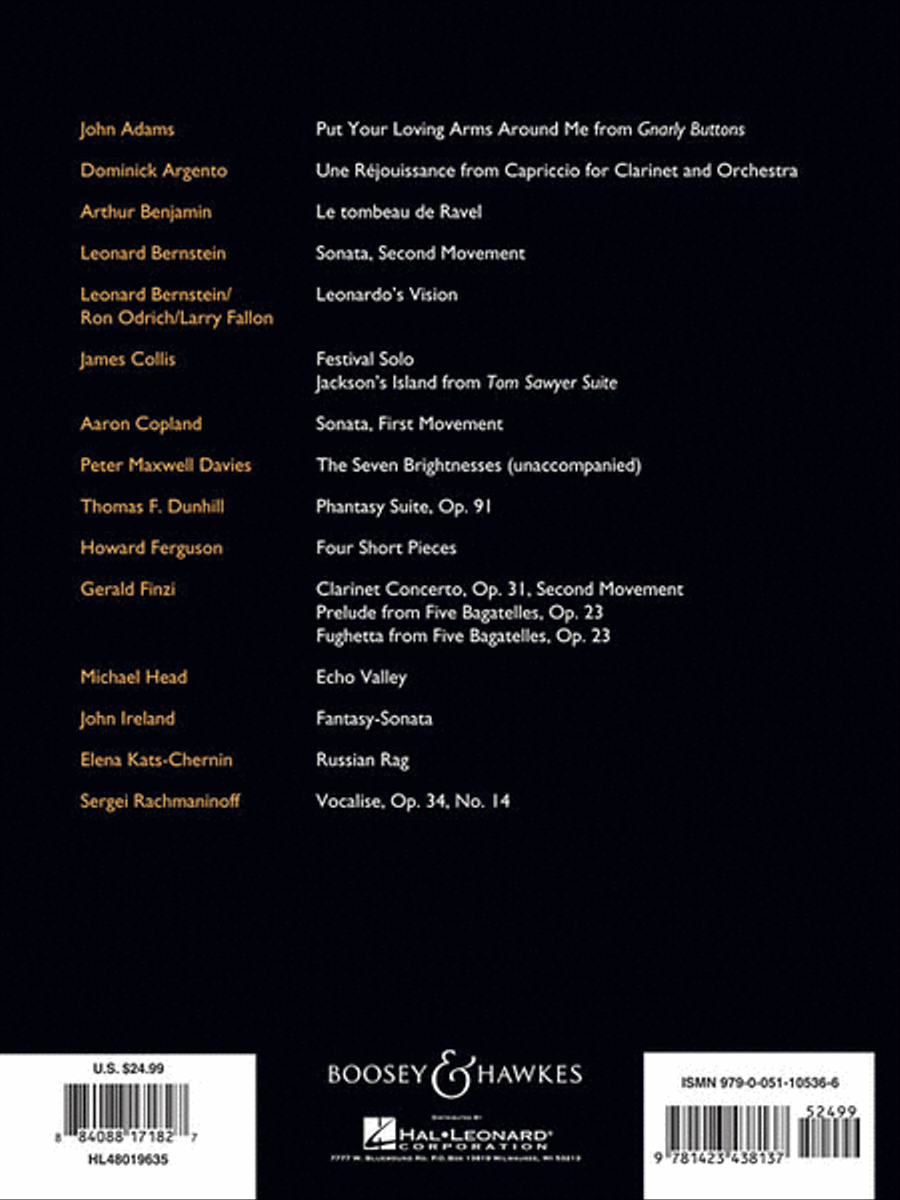 The Boosey & Hawkes Clarinet Anthology Clarinet Solo scores gallery preview page 2