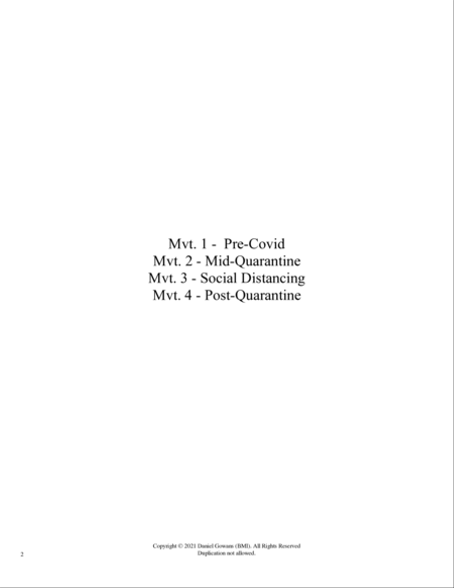 Covid Suite - for Five Wind Instruments Small Ensemble scores gallery preview page 3