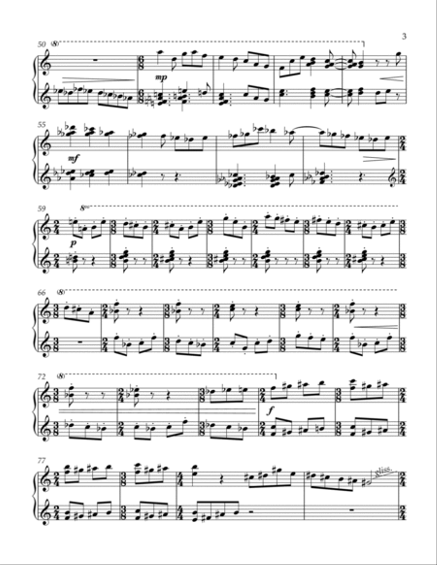 Cat 3 1 Piano, 4-Hands scores gallery preview page 3