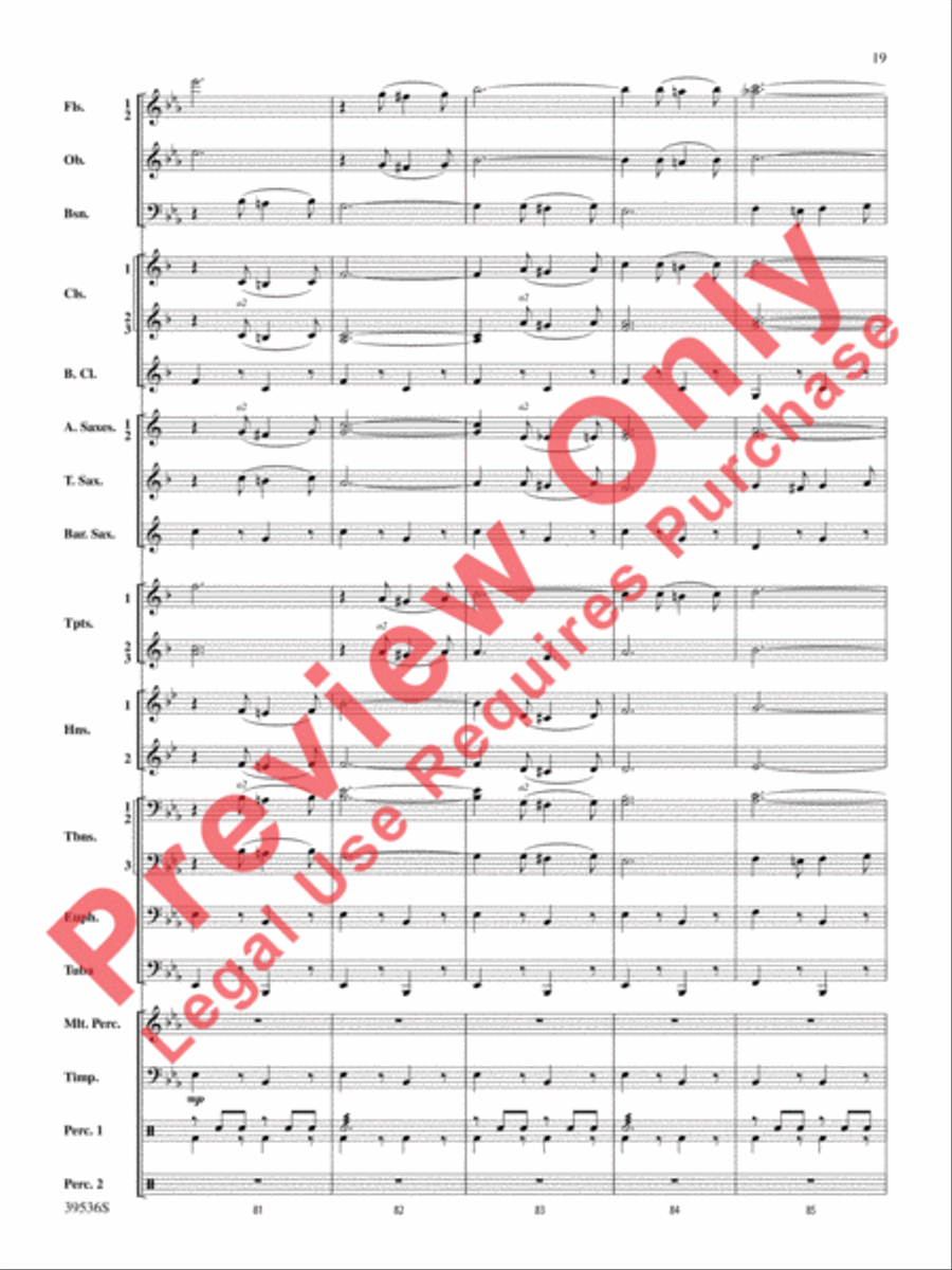 Screamers! Screamers! Concert Band scores gallery preview page 20