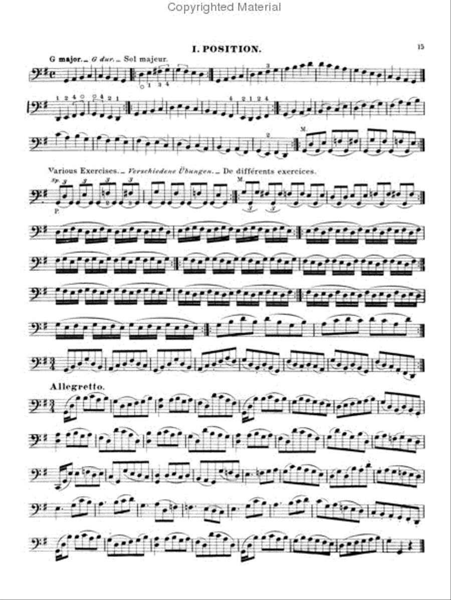 Practical Method For Violoncello Cello scores gallery preview page 3