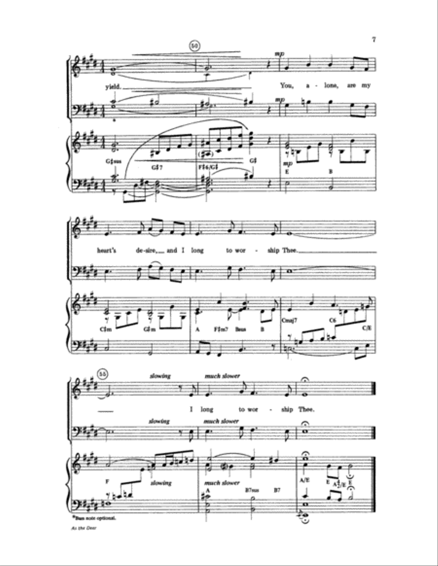 As the Deer As the Deer 3-Part scores gallery preview page 7