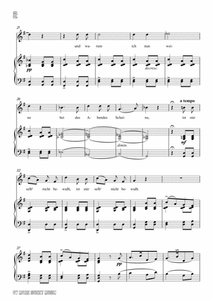 Schubert-Lachen und Weinen in G Major,for voice and piano image number null