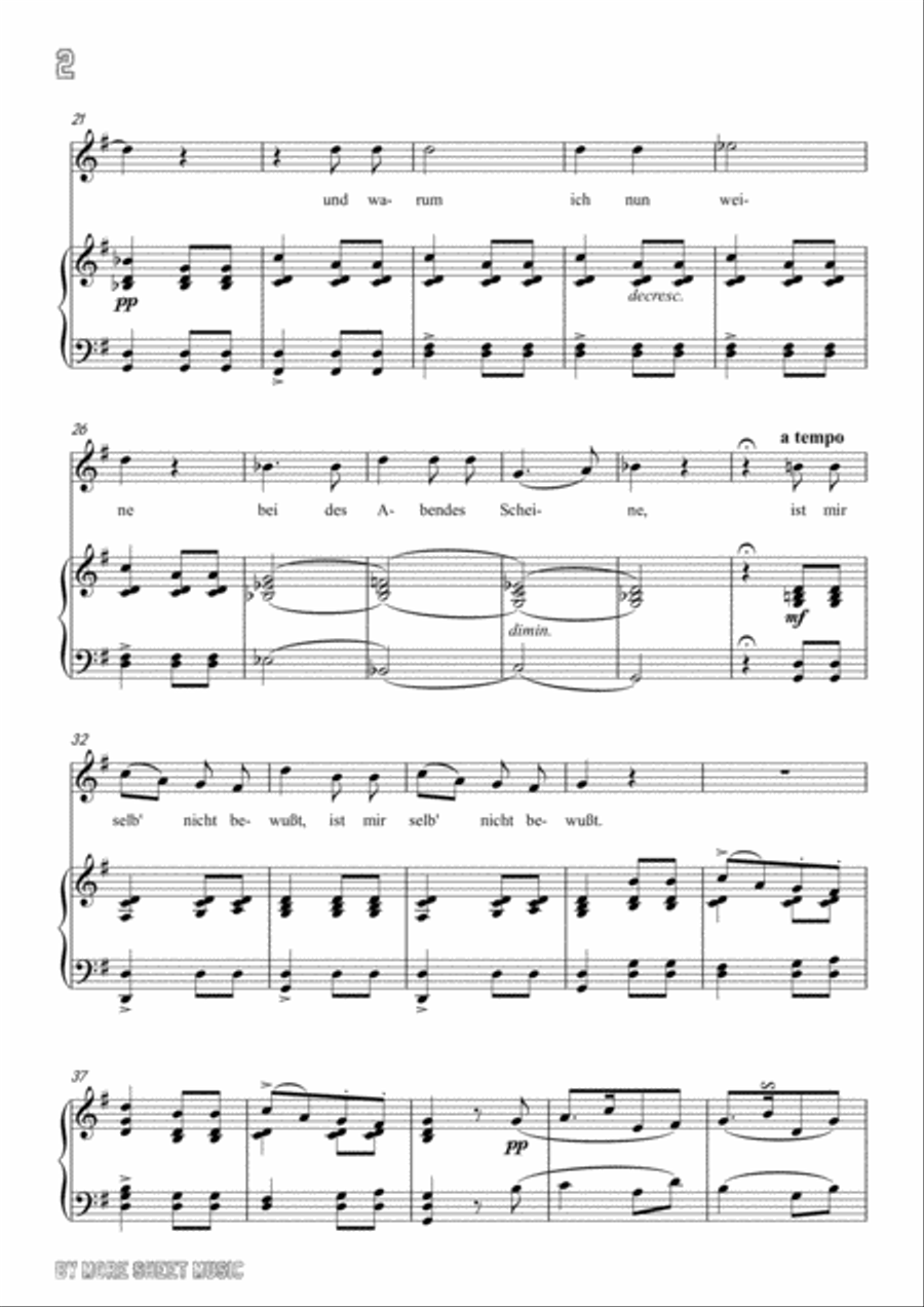 Schubert-Lachen und Weinen in G Major,for voice and piano Schubert-Lachen und Weinen in G Major,for voice and piano Voice Solo scores gallery preview page 4