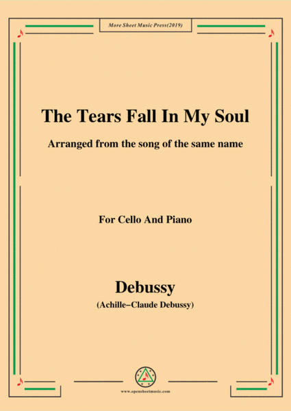 Debussy-The Tears fall in my Soul , for Cello and Piano image number null