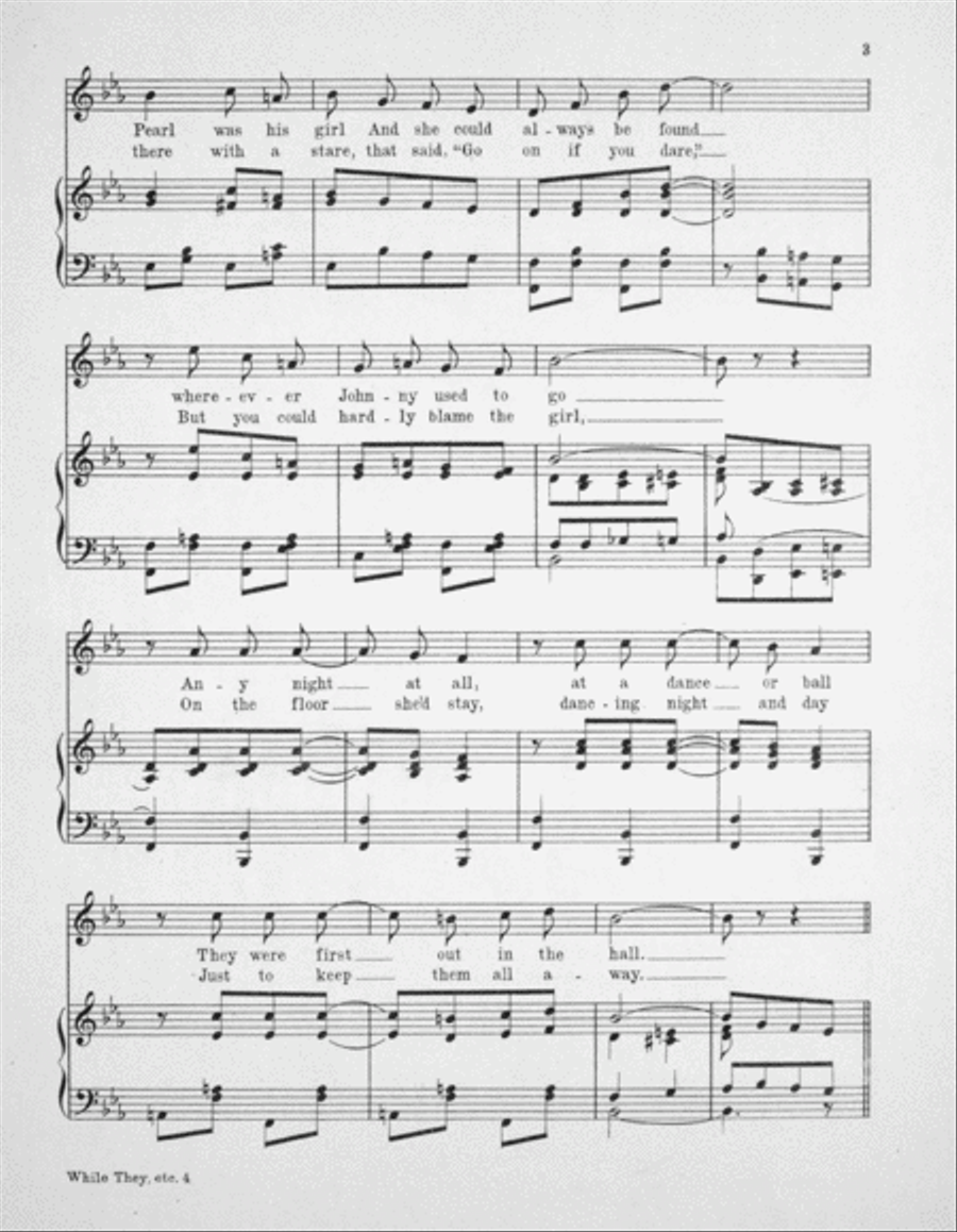 While They Were Dancing Around Voice scores gallery preview page 3