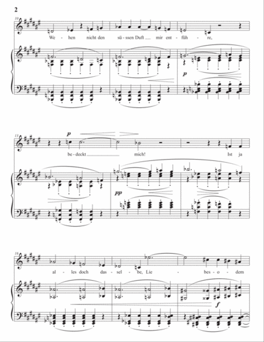 WOLF: Bedeckt mich mit Blumen (transposed to F-sharp major) Voice scores gallery preview page 3