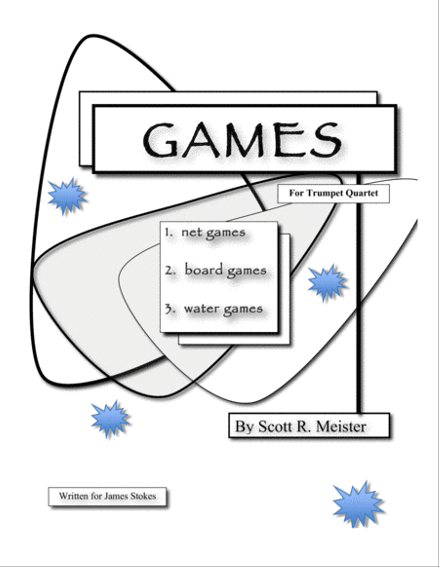 Games for Trumpet Quartet; Net Games, Board Games and Water Games Small Ensemble - Digital Sheet Music