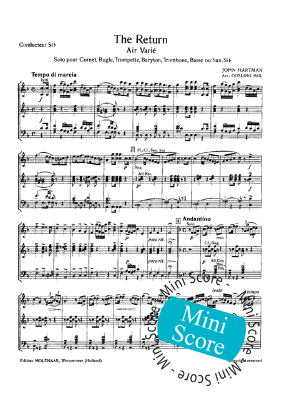 The Return Concert Band scores gallery preview page 5