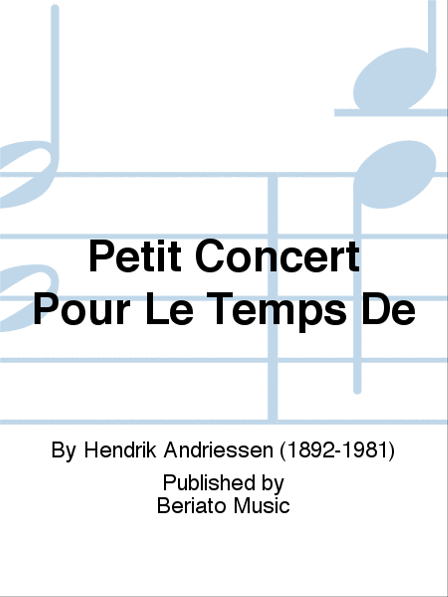 Petit Concert Pour Le Temps De School and Community scores gallery preview page 1