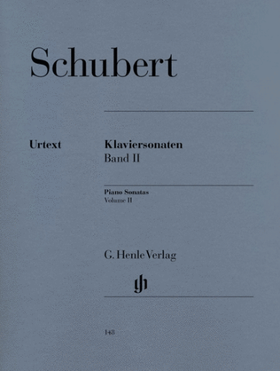 Book cover for Schubert - Sonatas Book 2 Piano Urtext