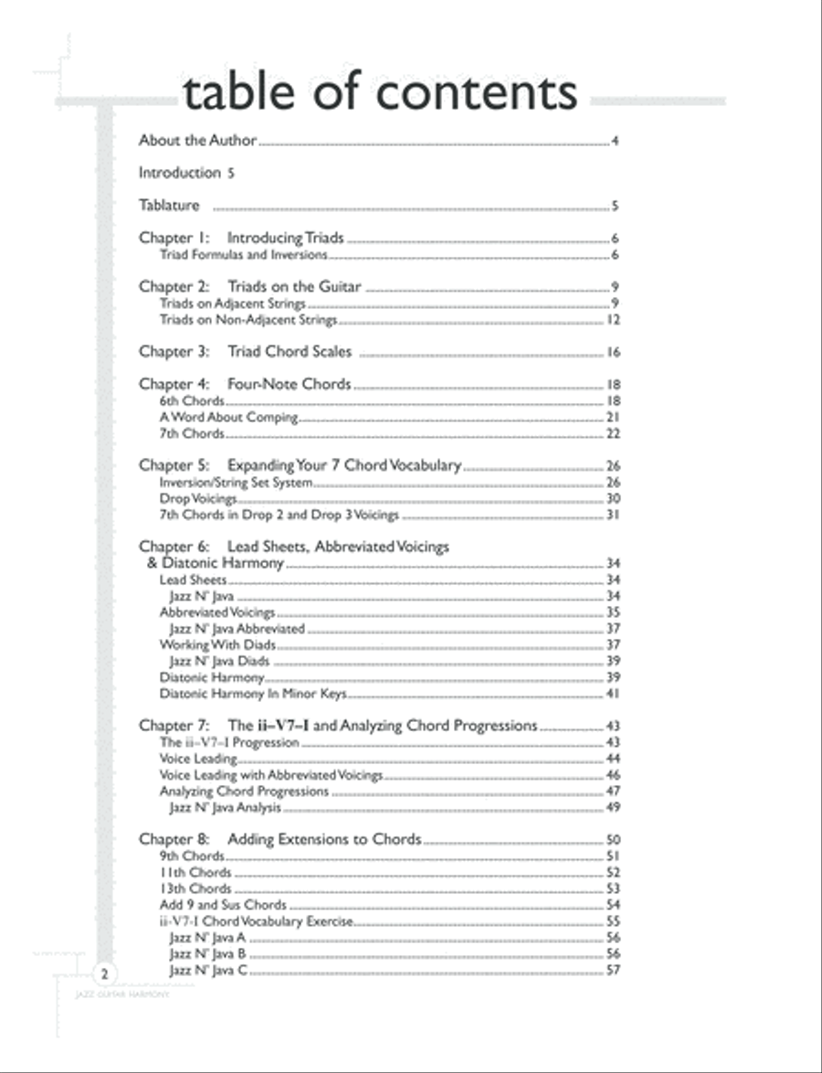 Jazz Guitar Harmony Electric Guitar scores gallery preview page 2