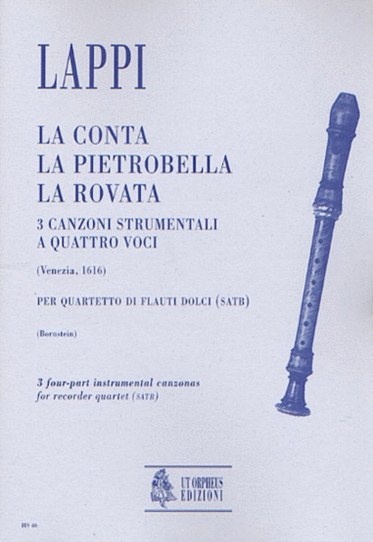 La Conta, La Pietrobella, La Rovata. 3 Instrumental four-part Canzonas (Venezia 1616)