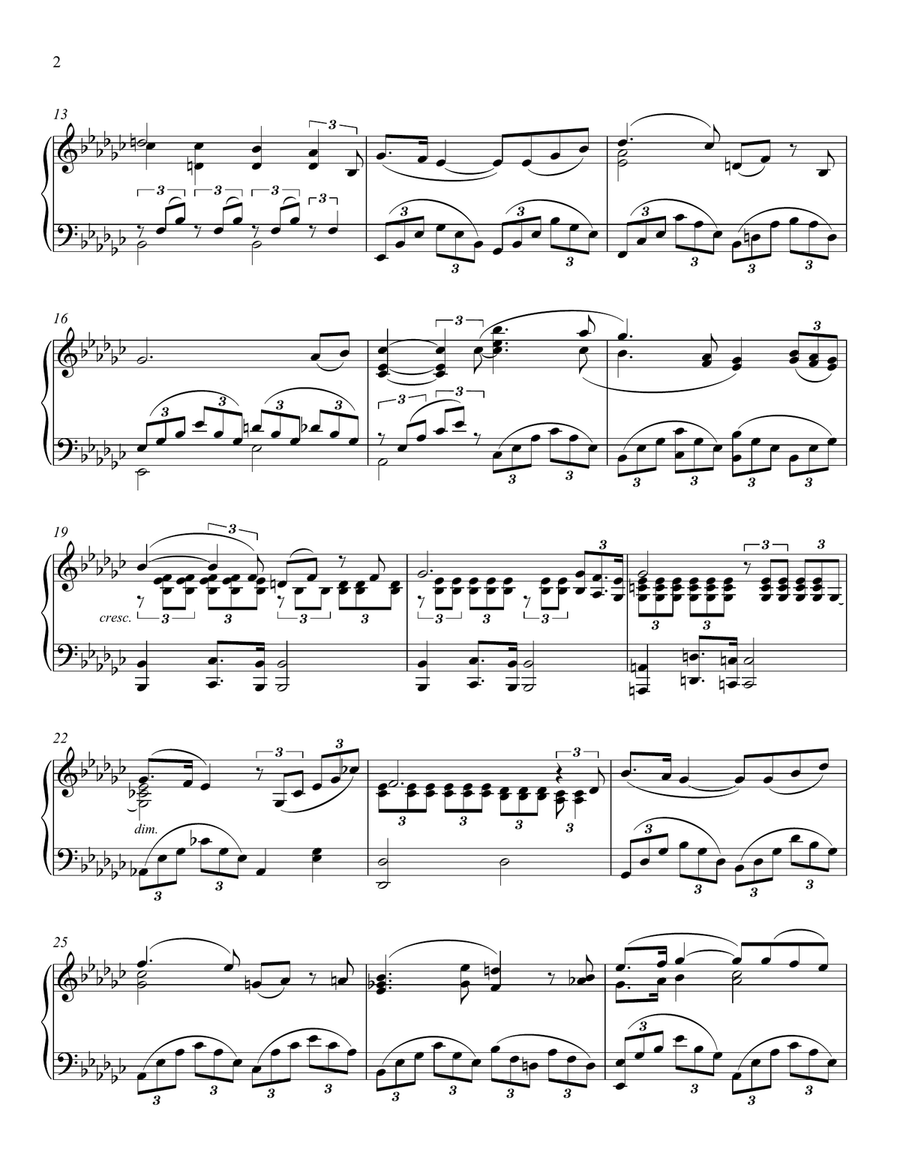 I Think Of You Piano Solo scores gallery preview page 2