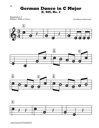 Book cover for German Dance In C Major, K. 605, No. 3