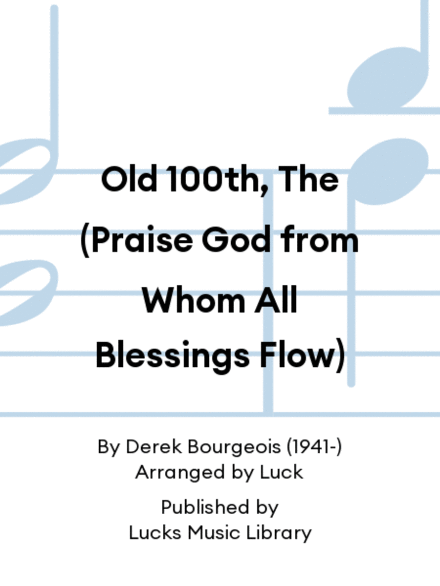 Old 100th, The (Praise God from Whom All Blessings Flow) Set of Parts scores gallery preview page 1