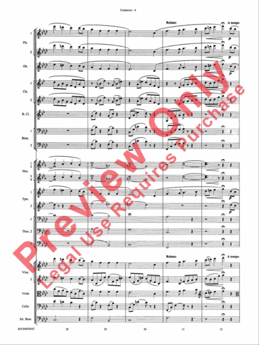 Song without Words Full Orchestra scores gallery preview page 8
