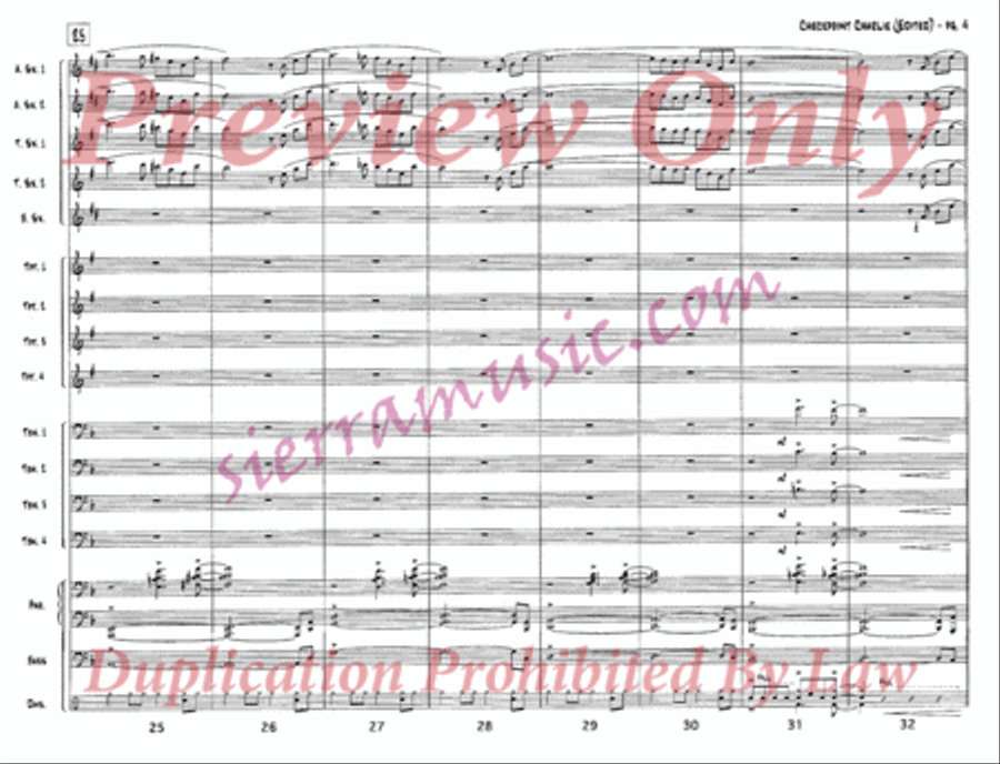 Checkpoint Charlie (Edited) Jazz Ensemble scores gallery preview page 5