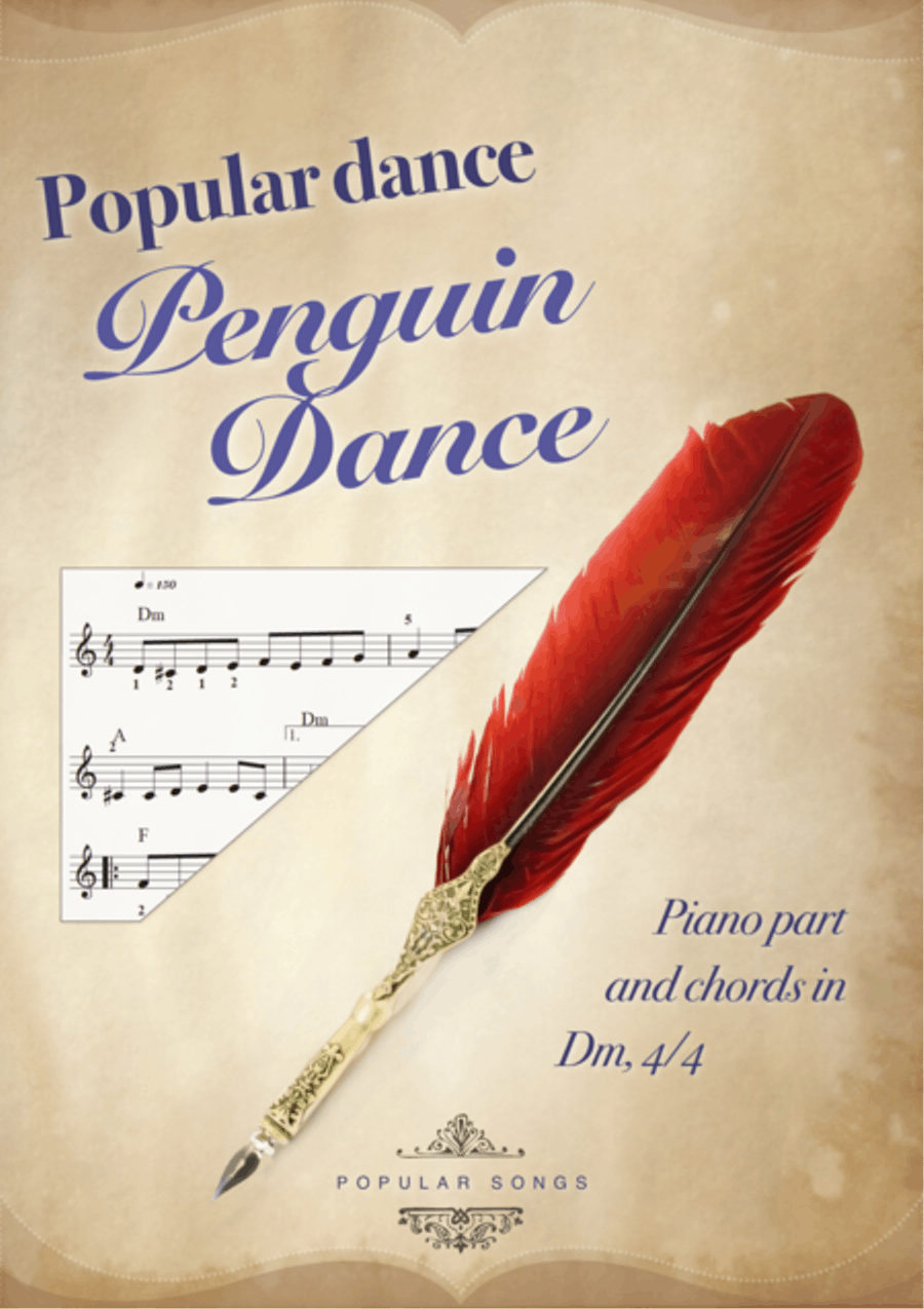 Penguin dance Easy Piano scores gallery preview page 1