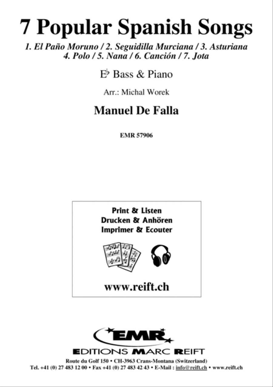 7 Popular Spanish Songs Voice Solo scores gallery preview page 2