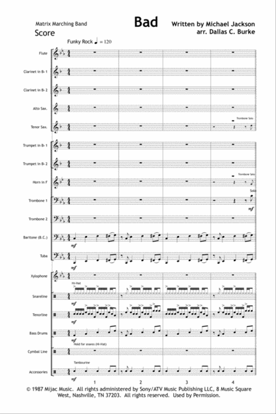 Bad Marching Band scores gallery preview page 2