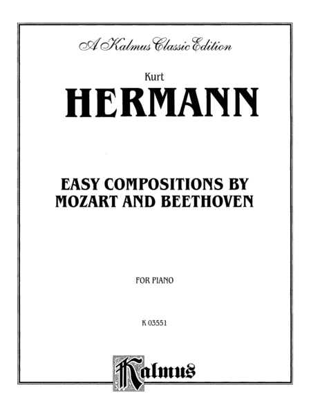 Easy Compositions by Mozart and Beethoven