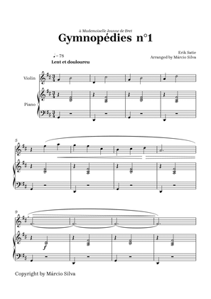 Gymnopédie N°1 for violin and piano