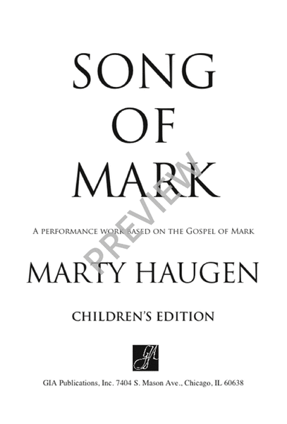 The Song of Mark - Children's edition