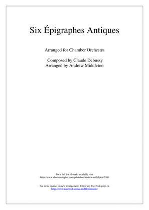 Six Epigraphes Antiques for Chamber Orchestra