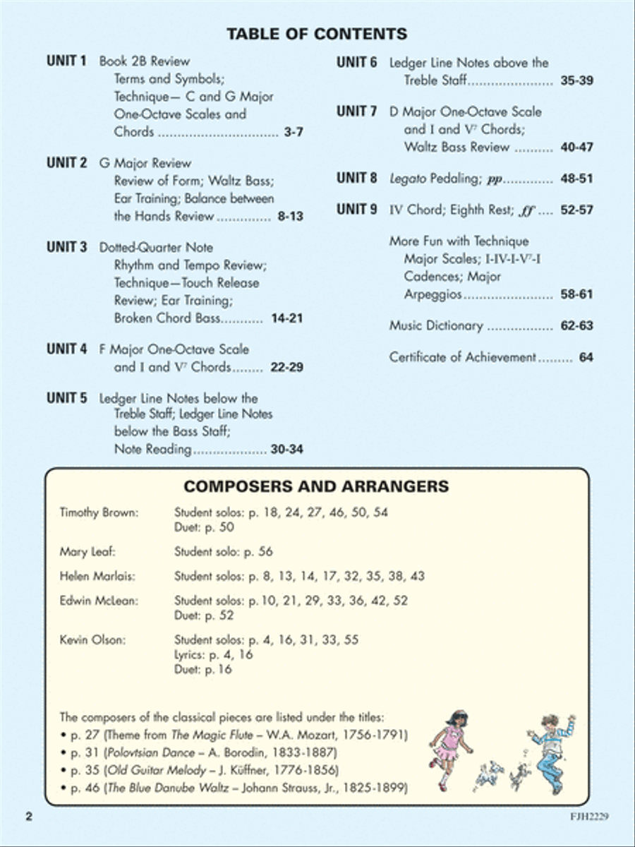 The All-In-One Approach to Succeeding at the Piano, Book 2C Piano Method scores gallery preview page 2