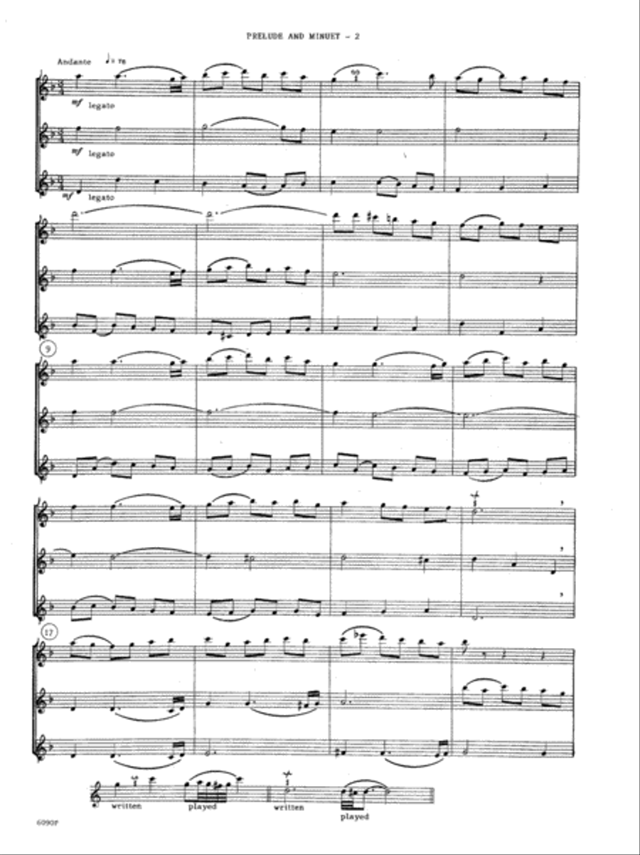 <br>Sheet music extract