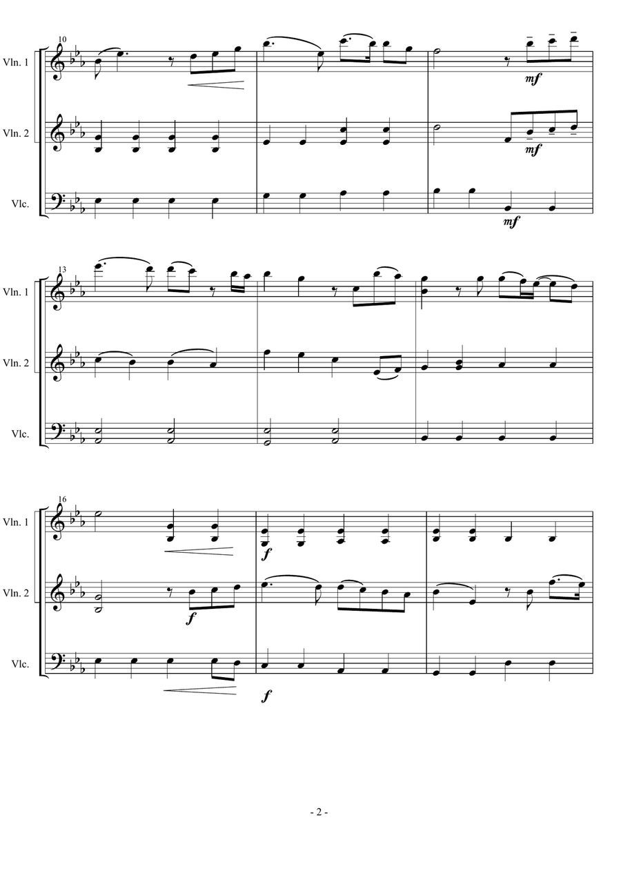 You Raise Me Up You Raise Me Up String Trio scores gallery preview page 2