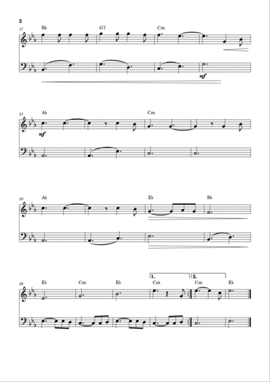 Hallelujah Oboe scores gallery preview page 2