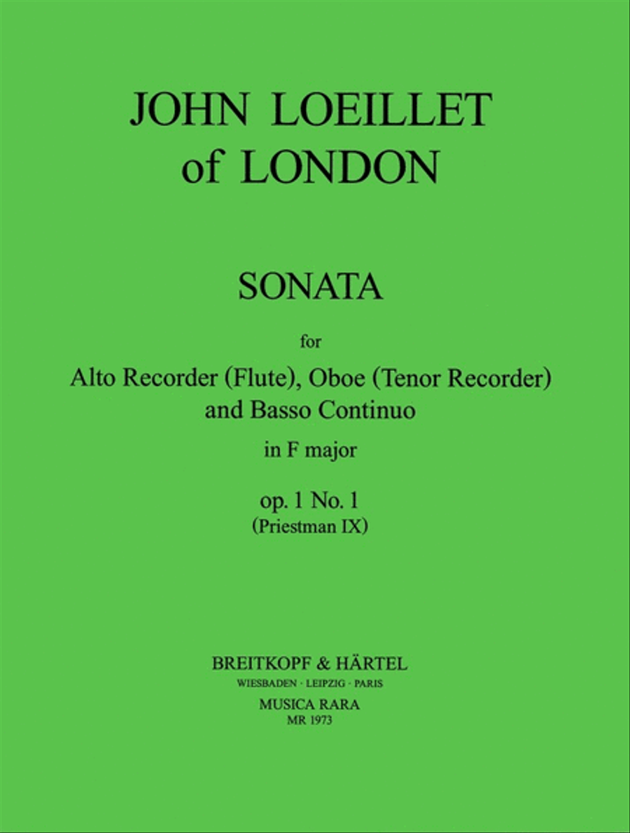 6 Sonatas Op. 1 6 Sonatas Op. 1 Score scores gallery preview page 1