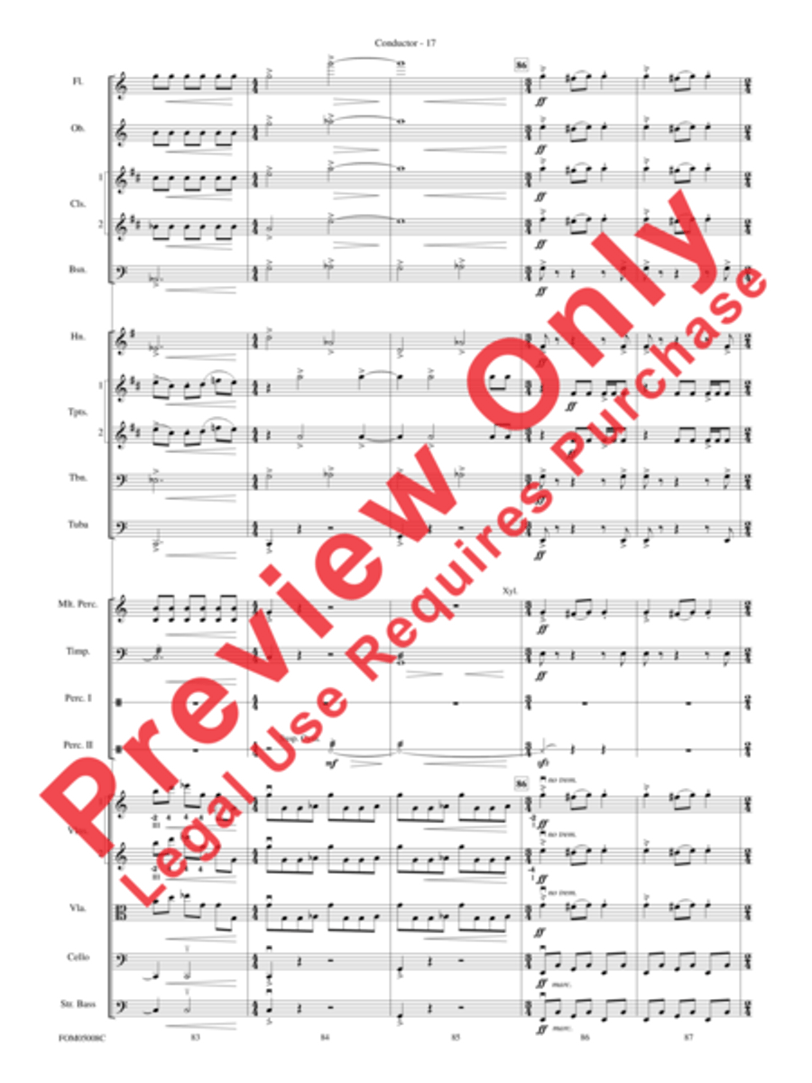 Battle of the Heroes (from Star Wars: Episode III Revenge of the Sith) Full Orchestra scores gallery preview page 47