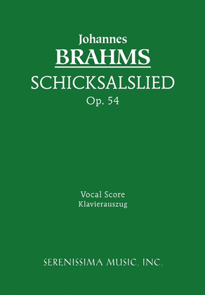 Book cover for Schicksalslied, Op.54