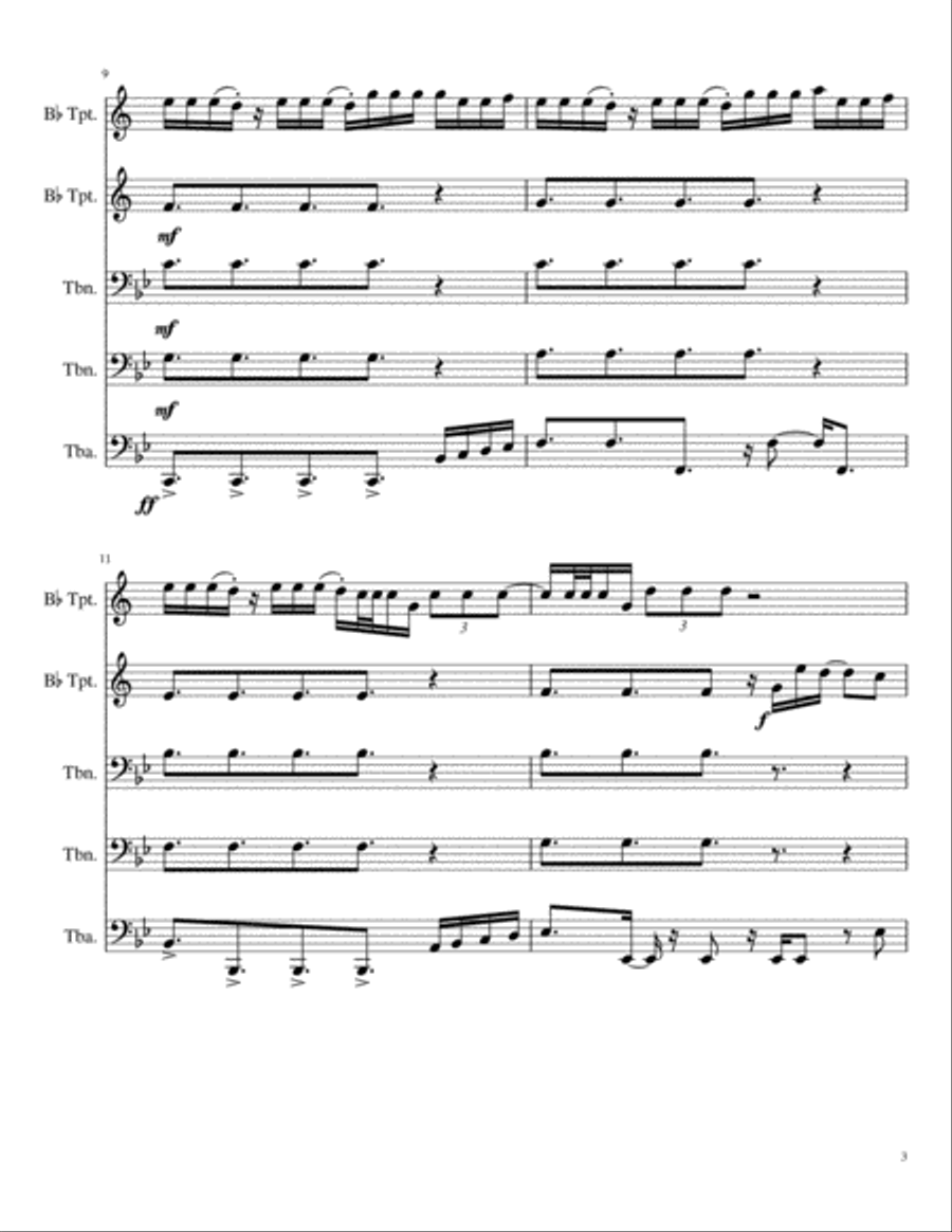 Better Now Better Now Brass Ensemble scores gallery preview page 3