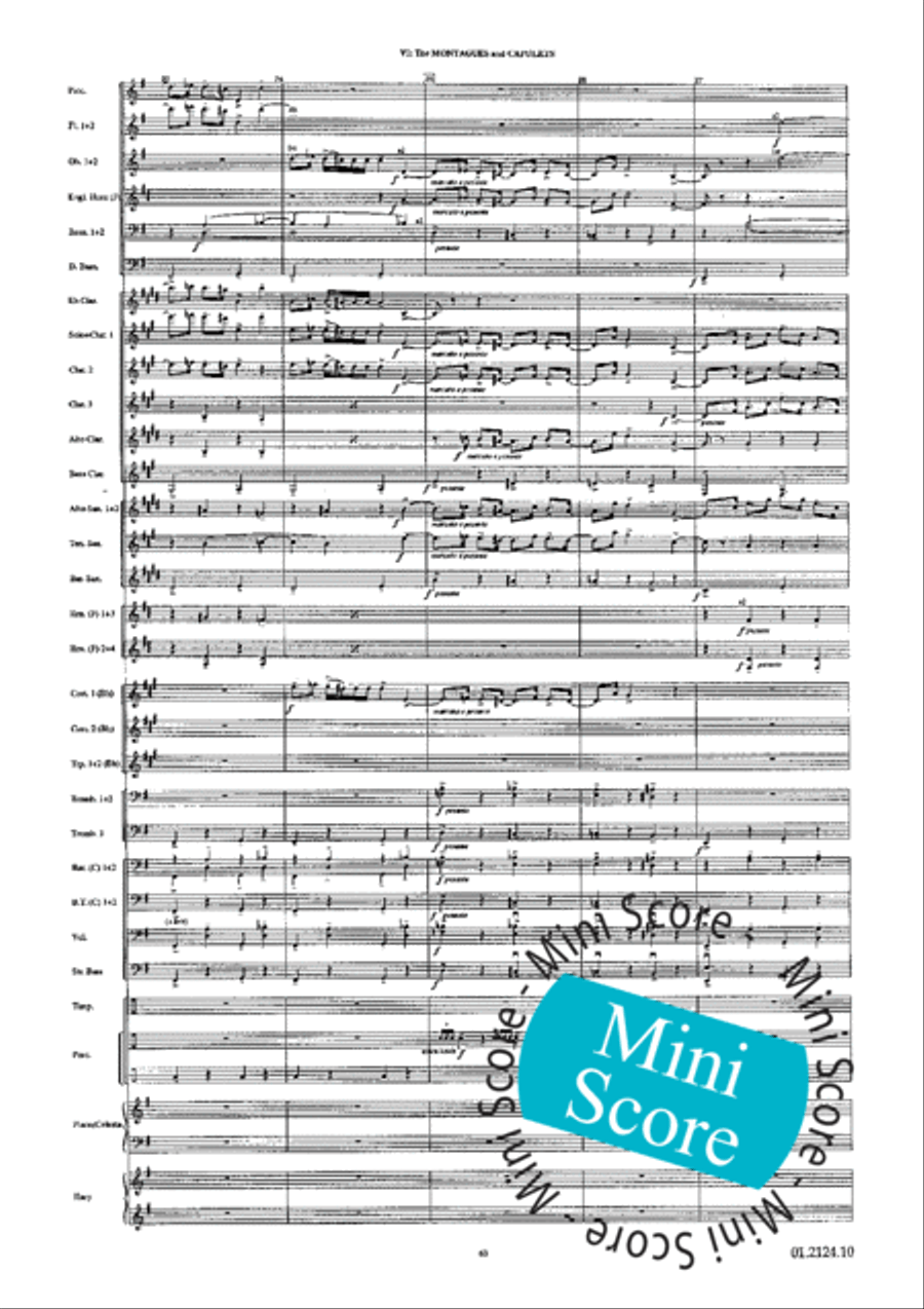 Romeo and Juliet Romeo and Juliet Concert Band scores gallery preview page 67