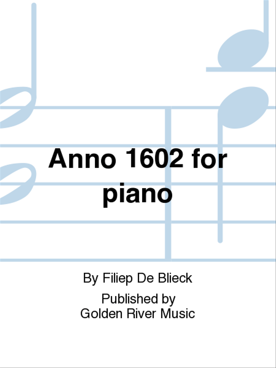 Anno 1602 for piano Piano Solo scores gallery preview page 1