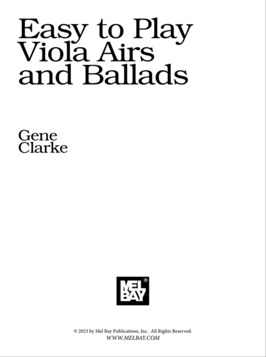 Easy to Play Viola Airs and Ballads School and Community scores gallery preview page 2